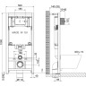 Сет: Инсталляция LEMARK PENEDA + кнопка смыва BIT белый глянец + унитаз GLAZER белый глянец 100804426